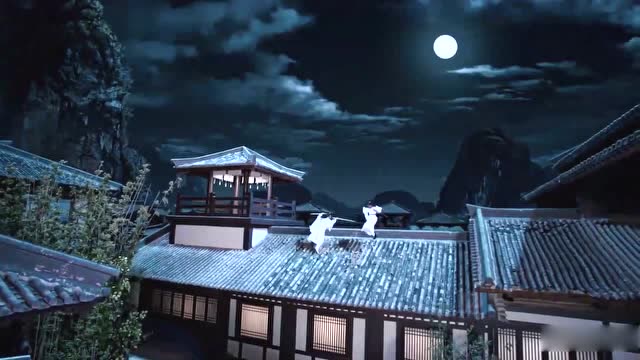 陈情令:屋顶两个仙人在打架,想不到小古板功夫这么好!
