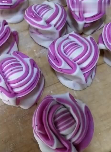 最简单的双色花卷捏法,好吃又好看,推荐收藏!