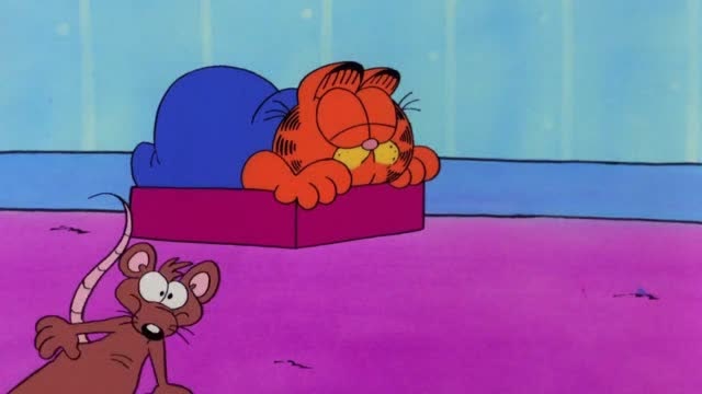 加菲猫和他的朋友们:加菲猫一天吃了睡睡了吃,连老鼠都不愿意抓