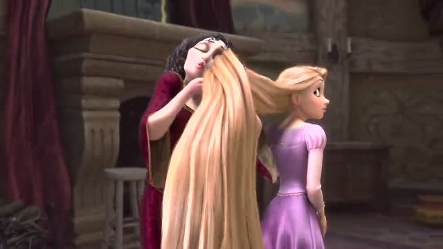 女巫剪长发公主的头发图片