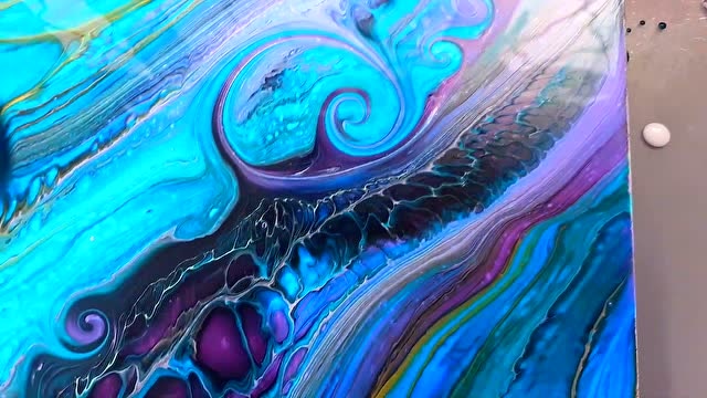 抽象绘画色彩的搭配交融 唯美视觉享受 - 大螺旋