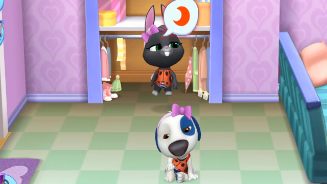 汤姆猫的朋友们刚换上漂亮衣服贝卡兔就困了