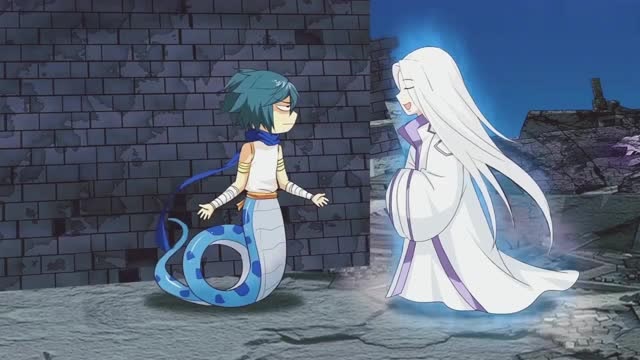 萧炎变成半人半蛇依旧萌萌哒太可爱了