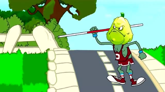 植物大战僵尸:撑杆僵尸顶着倭瓜头来势汹汹