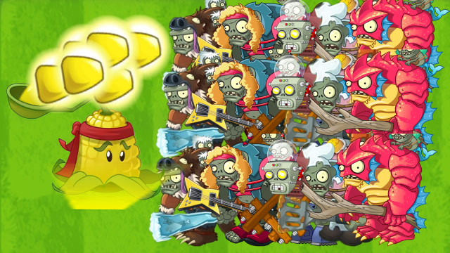 pvz2 巨人僵尸:说出来你不信我是被终极玉米投手黄油打败的
