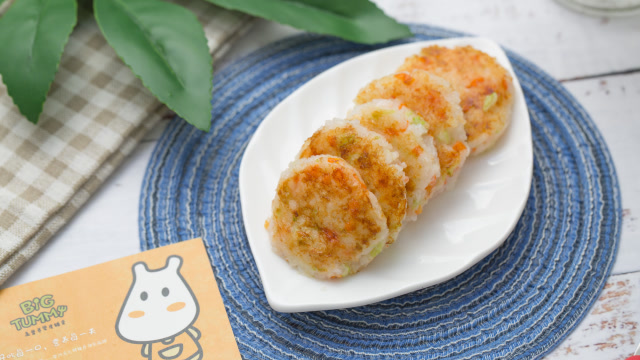 bigtummy宝宝辅食之米饭鲜虾饼10m