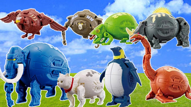 15款动物变形蛋怪兽蛋有长颈鹿猎豹大象犀牛