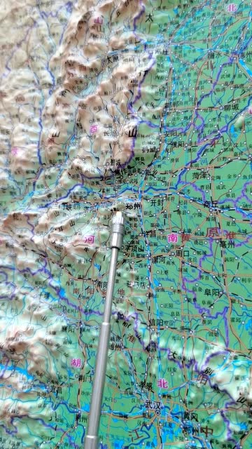 河南省地形立体地图