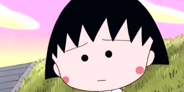 樱桃小丸子:小丸子不高兴去河边踢石头