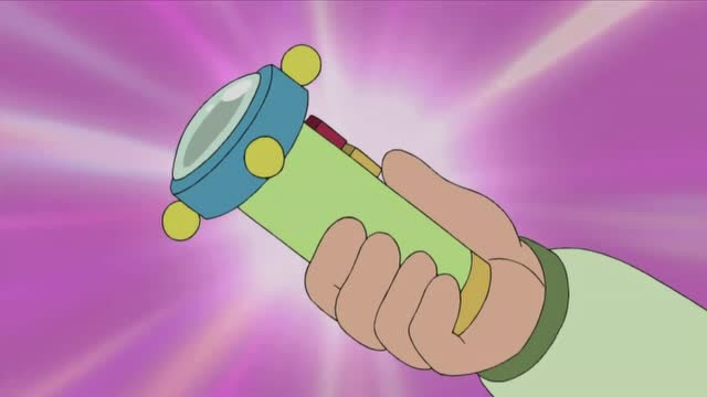 哆啦a梦大雄趁哆啦a梦睡着了拿走了缩小灯