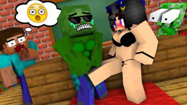 我的世界动画短片怪物学院女孩vs男孩酿造挑战她下腿太狠了