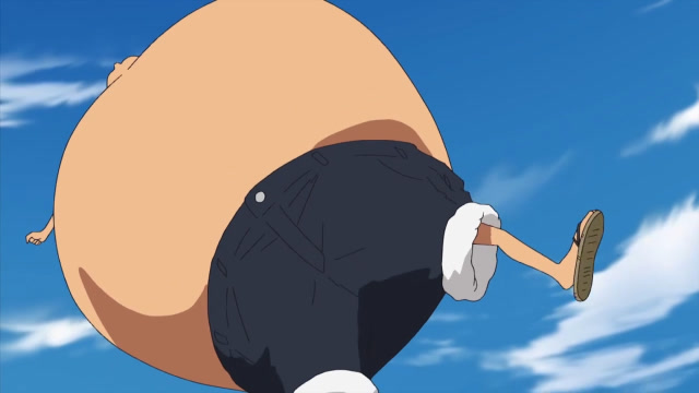 海贼王:路飞的大肚皮到底有多少弹力?这也太鼓了,真的不会炸吗?