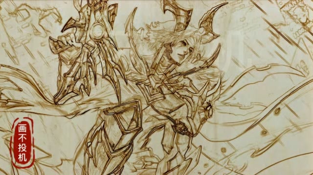 小伙烙画百里守约的特工魅影,配上bgm,老玩家:铁定非死即伤