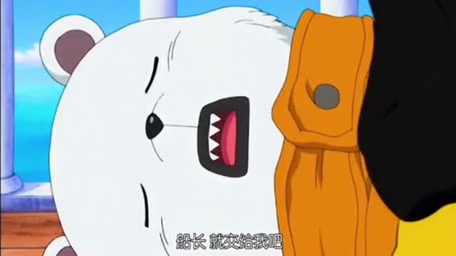 海贼王,你们还记得红心海贼团的贝波吗?好可爱的熊