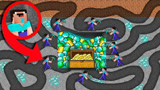 我的世界：一个拥有秘密宝箱的地下迷宫！阿呆能找到宝箱吗？