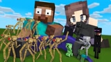 Minecraft动画：汽笛人来到了怪物学校！