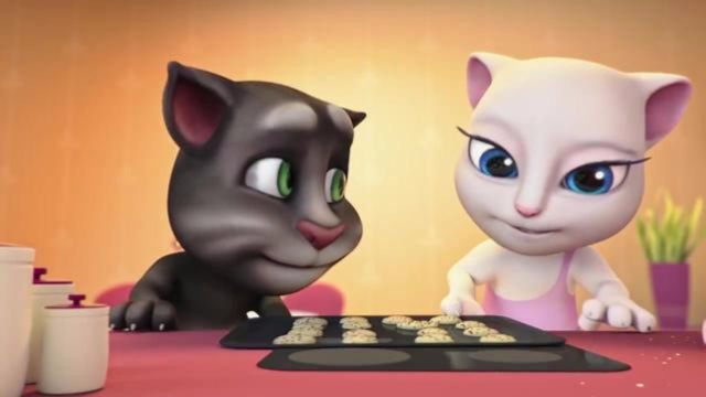 幼儿早教动画!汤姆猫和安吉拉的精彩搞笑表情,太好看啦!