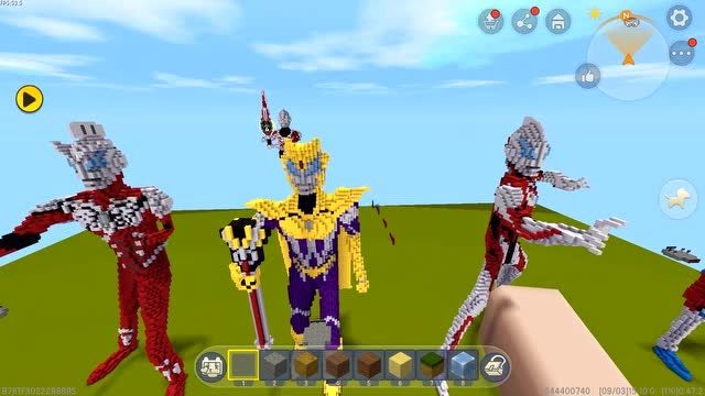 迷你世界:小杰带你一起参观捷德奥特曼模型