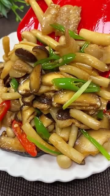 农家小菜,经济实惠的小炒菌菇,做法简单又下饭