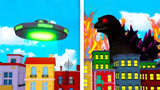 粉碎城市：外星飞碟，喷火哥斯拉齐上阵，数10种大灾难场面