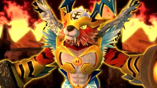 猪猪侠之终极决战:迷糊老师试图唤醒猪猪侠,五灵王一个火球喷来