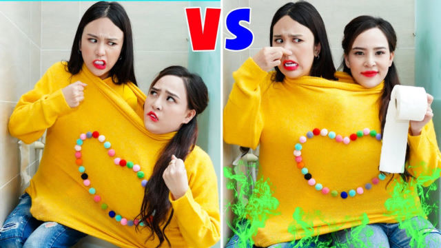 24小时穿同一件毛衣是什么体验?姐妹花爆笑挑战,简直太有趣了!