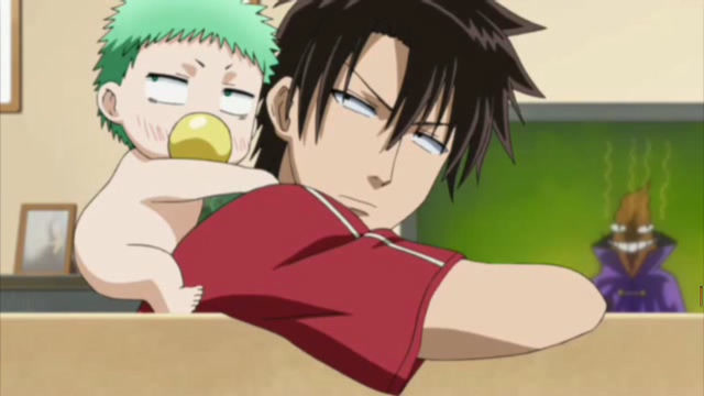 恶魔奶爸:男鹿的爸爸拼尽全力讨好小贝鲁,万万没想到小贝鲁压根就不理