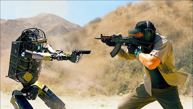 美国陆军作战机器人实战训练