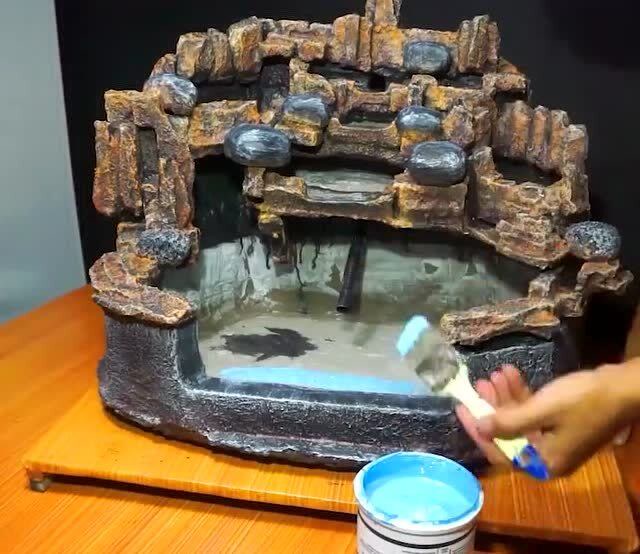 不要再买鱼缸了,老师傅教你用泡沫自己制作,成品漂亮好用,养鱼爱好者