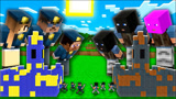 我的世界MC动画：一场积木城堡家族之战!警察与土匪!
