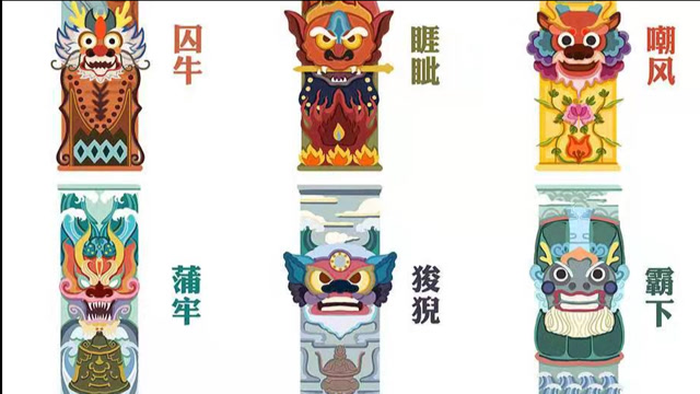 龙生九子,龙的九个儿子?