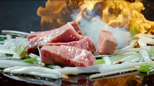 决战食神:谢霆锋做的葱爆牛肉,看着真诱人,口水直流