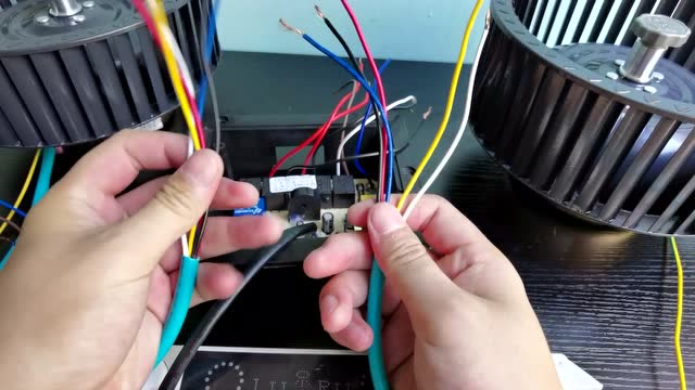 油烟机双电机双速-单速接线安装教程