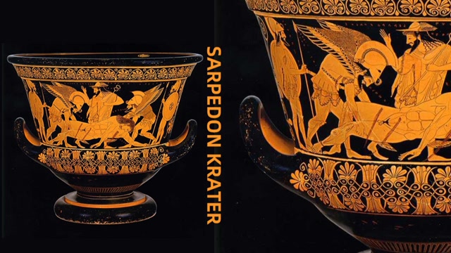 古希腊陶瓶 ⑨ 萨尔珀冬 红绘萼形酒瓮