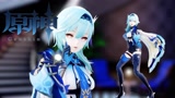 原神MMD：浪花骑士·优菈的个人秀，太美了吧