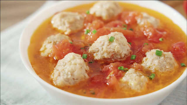 番茄肉丸汤——孔老师教做菜