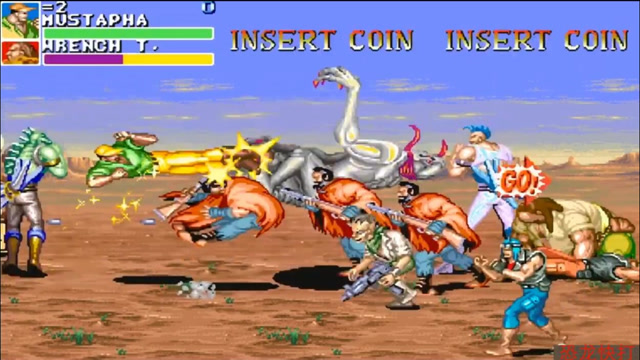 恐龙快打:黄帽挑战不开车,被一群幻影刀客堵截