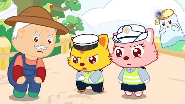 百变猫小帅  变成交警,根据轮胎印发现肇事车辆!