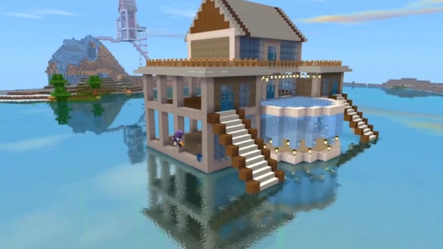 迷你世界:高级水上别墅,你们想要住进去吗