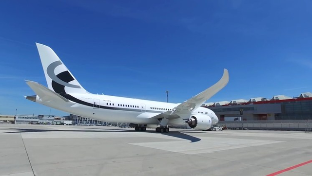 第一个超级vip私人旅游的波音787飞机