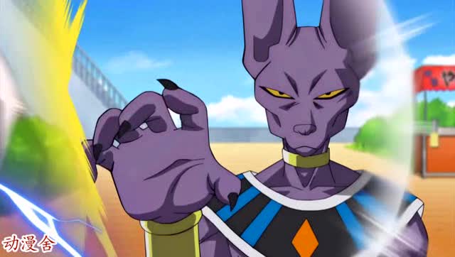 布鲁斯和维斯合伙调戏贝吉塔,贝吉塔差点被吓死,破坏神太贪玩了