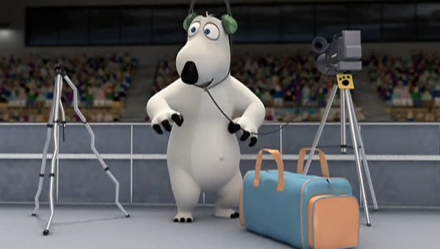 倒霉熊之体操,倒霉熊在比赛场上出丑了