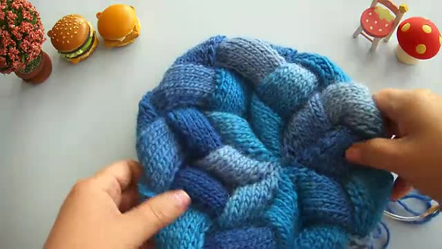 海浪花帽子编织方法图片
