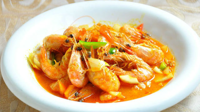 百吃不腻的椰香咖喱虾,用菜汤拌饭都能吃三碗!