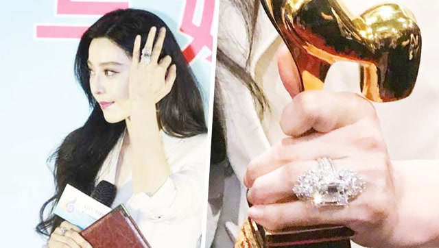 【撒狗粮】范冰冰手上超大钻戒闪瞎 网友:李晨壕气冲天!