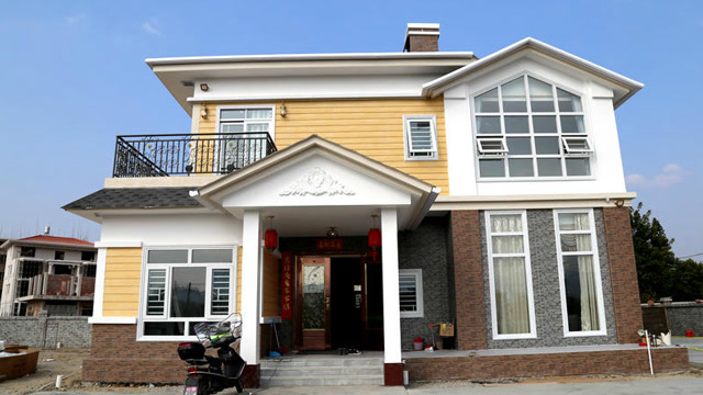 揭西第一栋钢结构别墅,很漂亮!