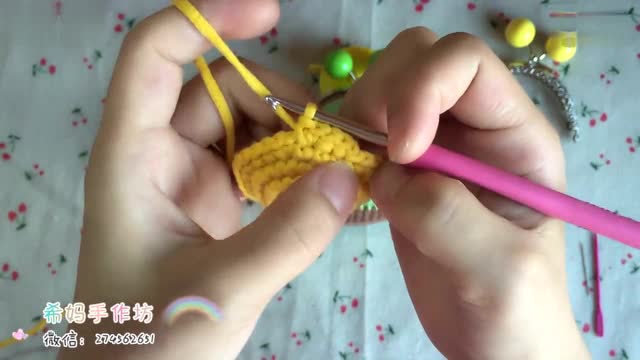 希妈手作 水果口金包零钱包8.5cm款 钩针教程