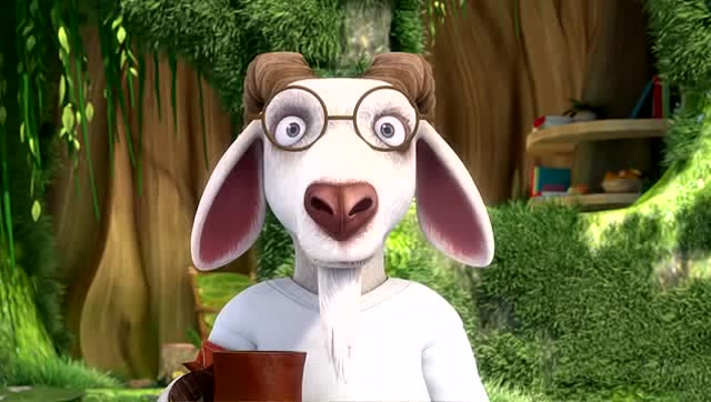 吉吉又来问明天的天气了,山羊爷爷告诉他,明天是个大晴天