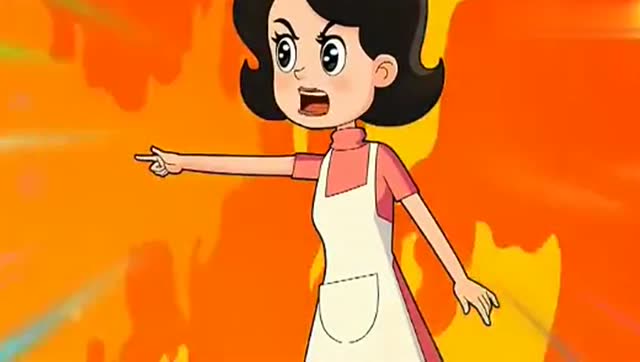 大头儿子墙上都是什么呀围裙妈妈生气了