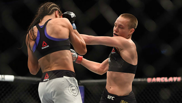 ufc上演乔安娜vs罗斯二番战 飙血大战毫不退缩
